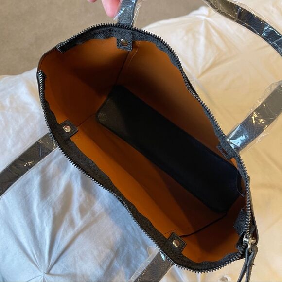 NWT Kenneth Cole Reaction Premstar Double Handle Black Purse Tote - Picture 7 of 13